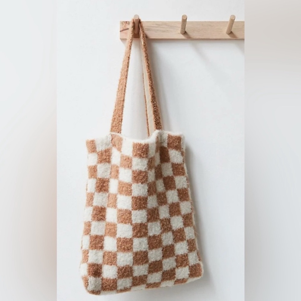 Free People Checkered Tote Bag